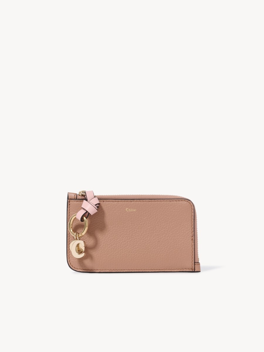 Alphabet wallet in grained leather - 1