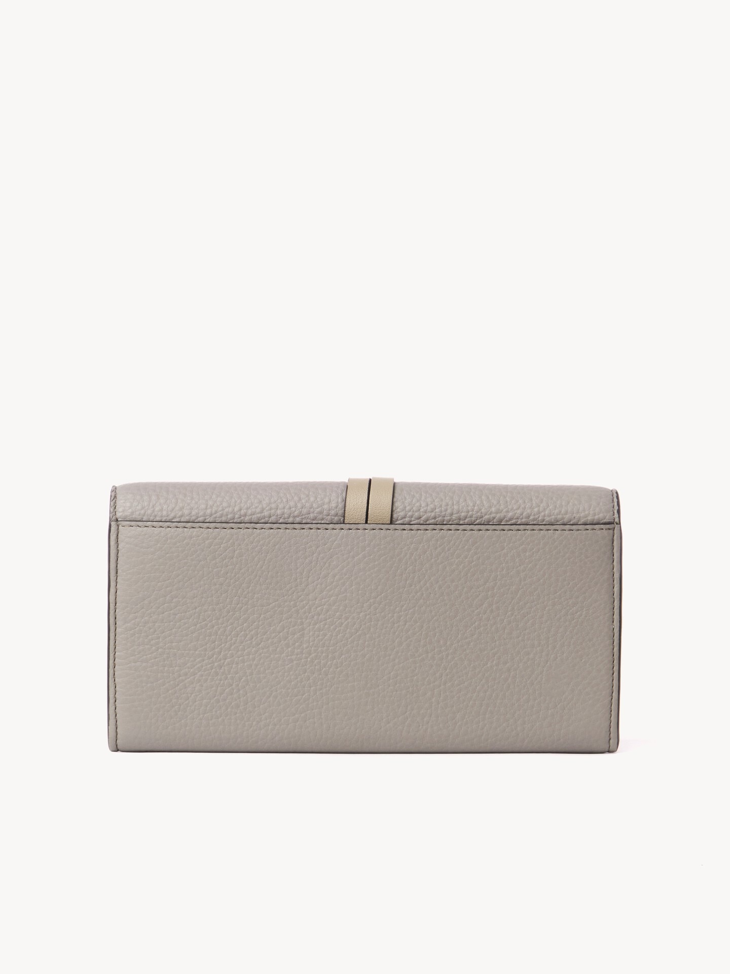 Alphabet wallet with flap in grained leather - 2.0