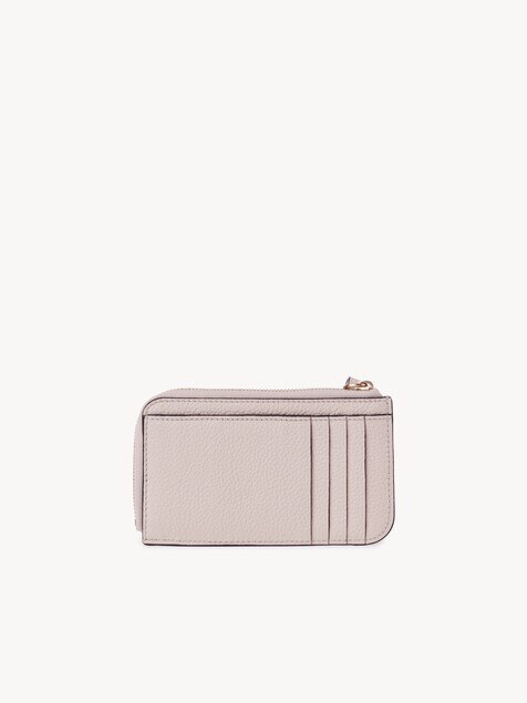 Alphabet wallet in grained leather