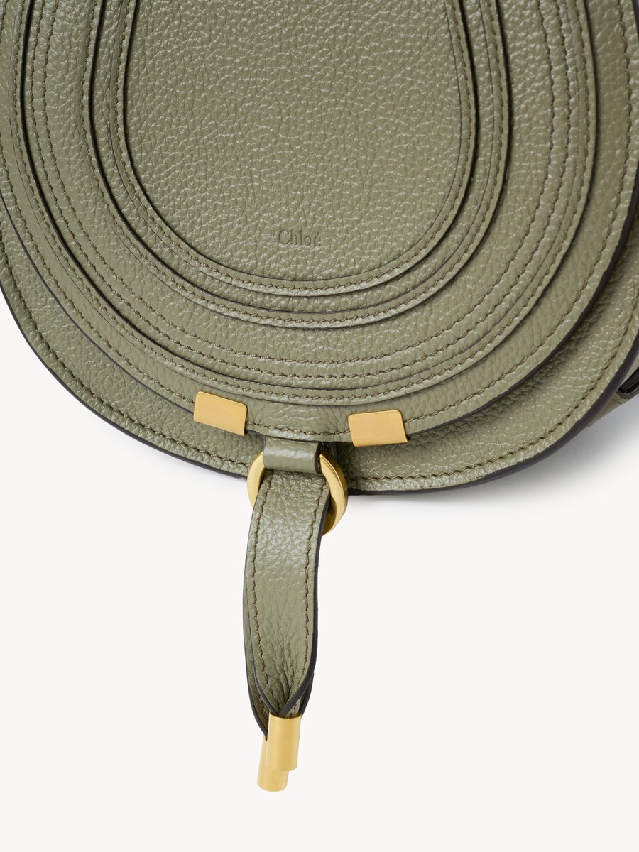 Small Marcie saddle bag in grained leather - 6