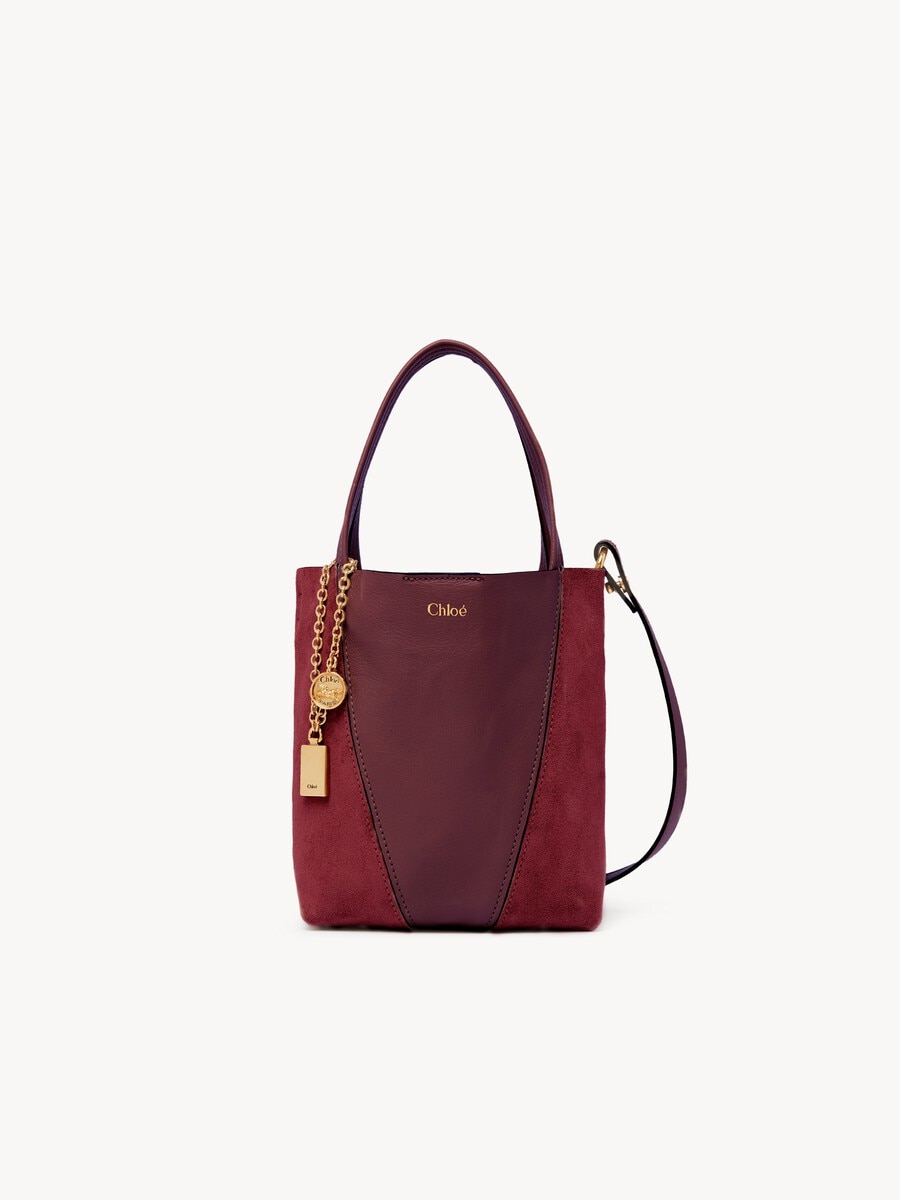 Small Chlo&eacute; Spin tote bag in suede & soft leather - 1