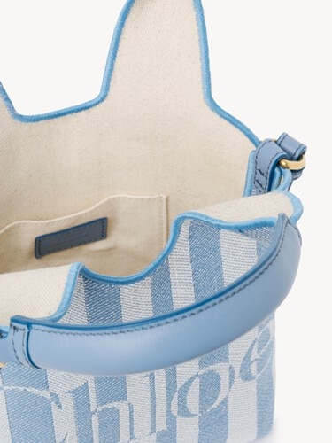 Mini Chlo&eacute; Stripy tote bag in jacquard - 6