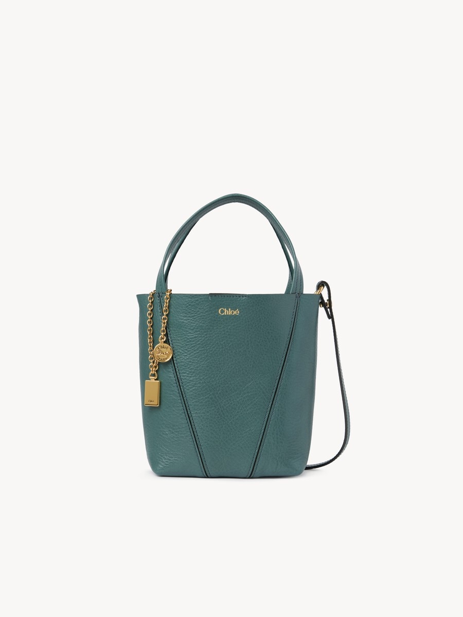 Small Chlo&eacute; Spin tote bag in grained leather - 1