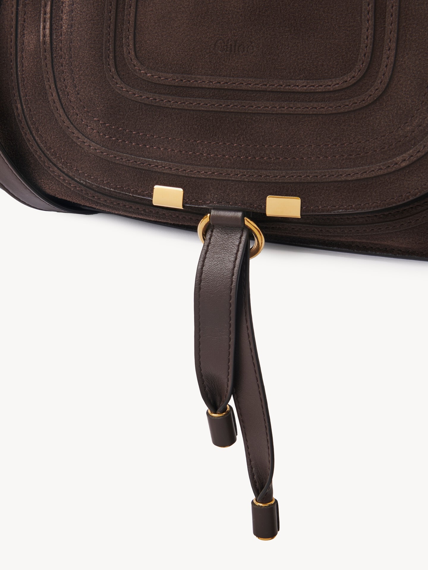 Small Marcie bag in suede leather - 7.0