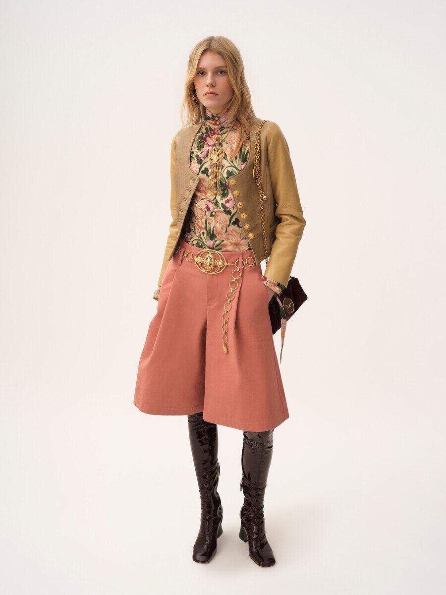 Small Chlo&eacute; Heritage shoulder bag in velvet - 8