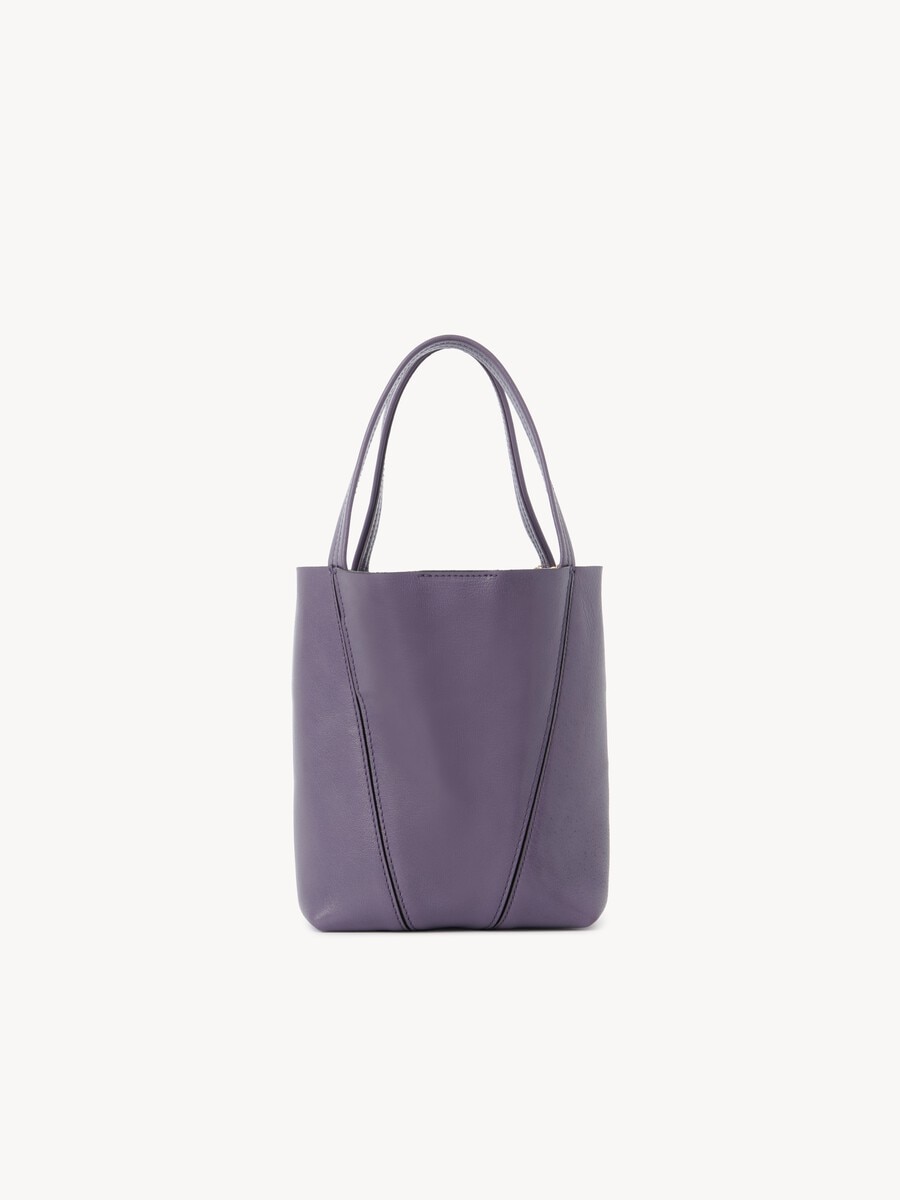 Bolso tote peque&ntilde;o Chlo&eacute; Spin de cuero granulado - 4