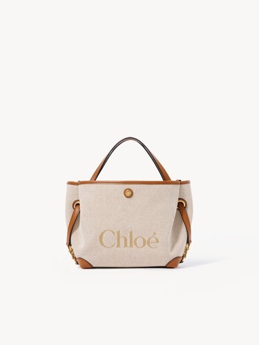 Small Chlo&eacute; Clover double carry bag in canvas - 2