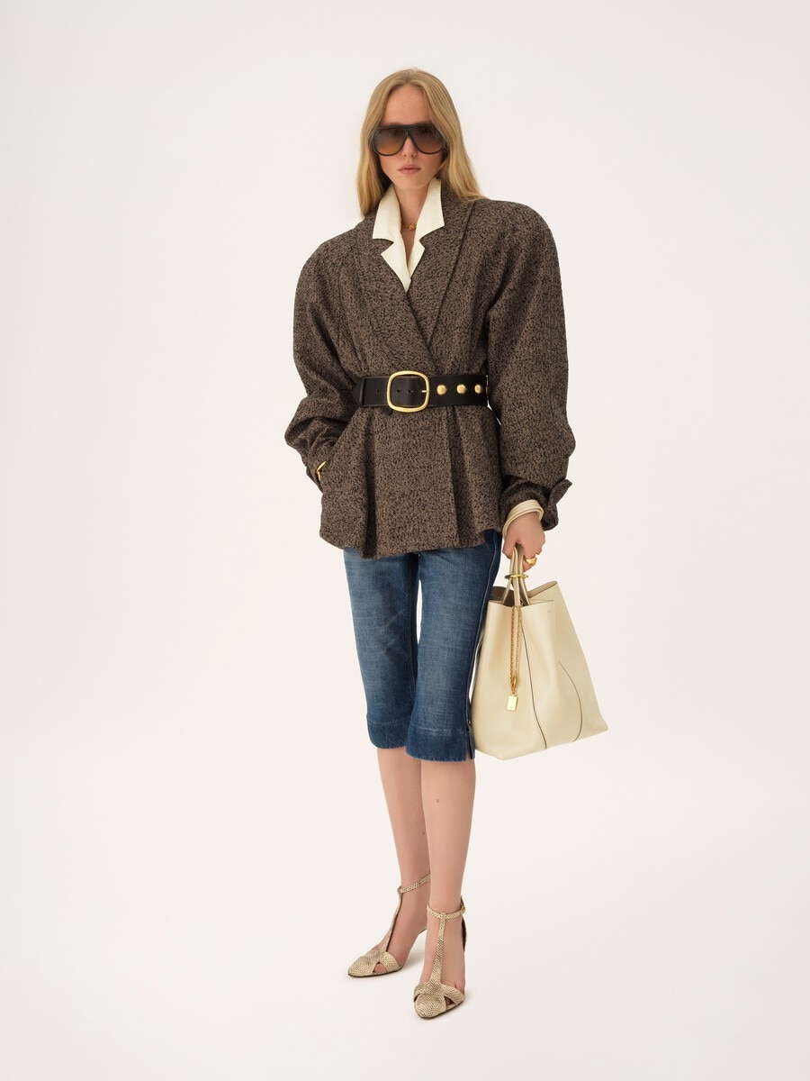 Bolso tote Chlo&eacute; Spin de cuero granulado - 3