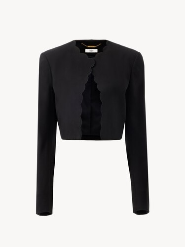 Cropped Spencer jacket in soft cavalry cotton - 2
