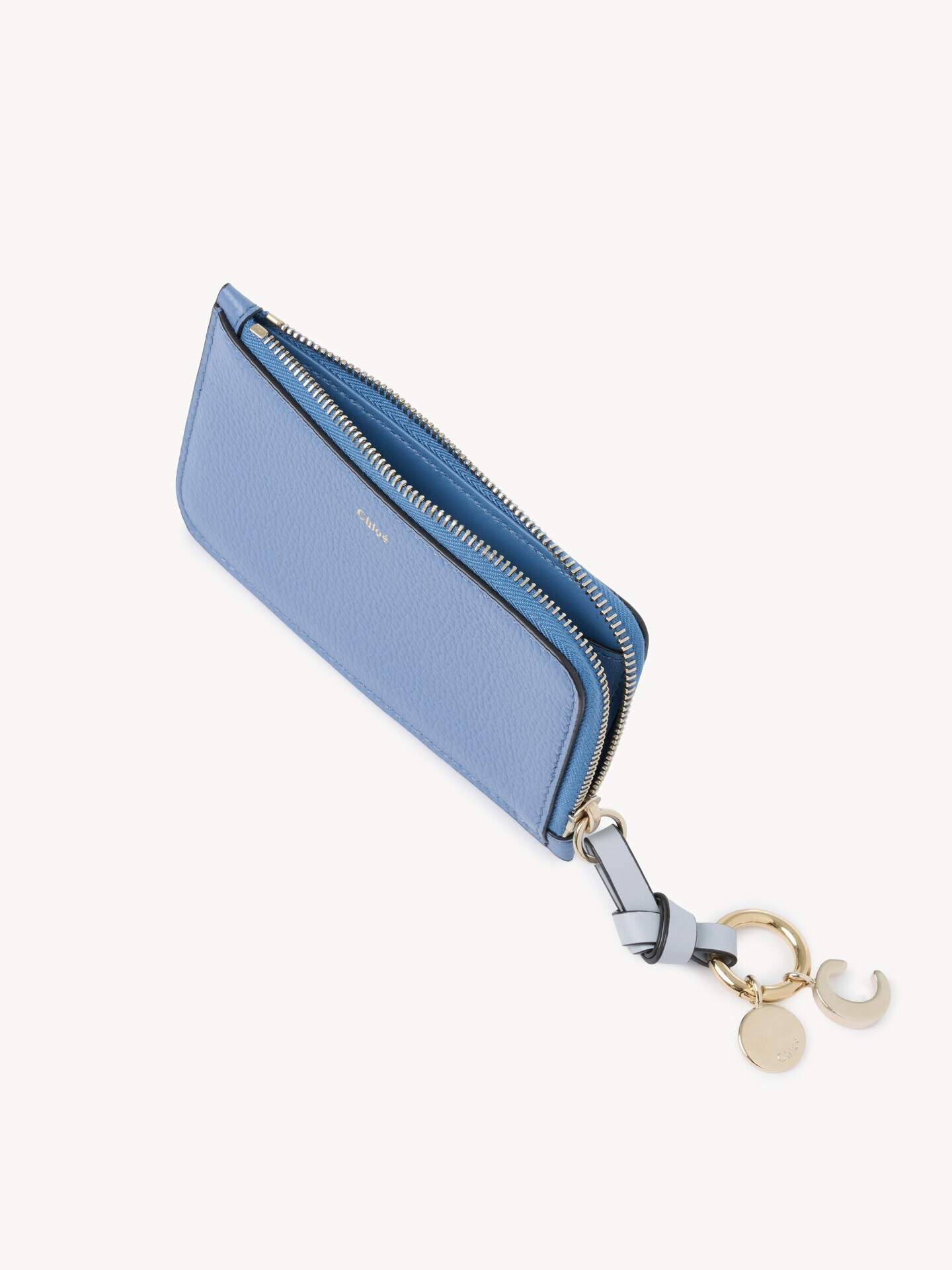 Alphabet wallet in grained leather - 5.0