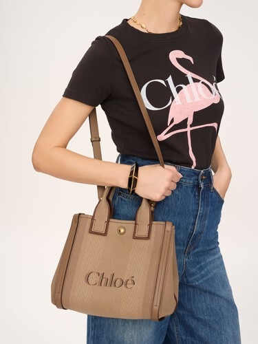 Bolso tote Chlo&eacute; Carry peque&ntilde;o de lona - 3