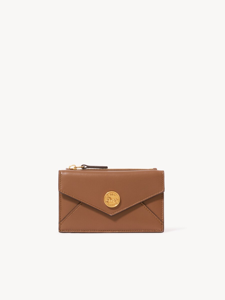 Small Envelope purse with card slots in soft & suede leather - 2