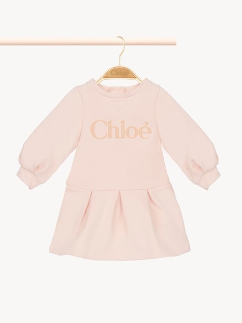 Robe &agrave; manches longues et logo enfant
