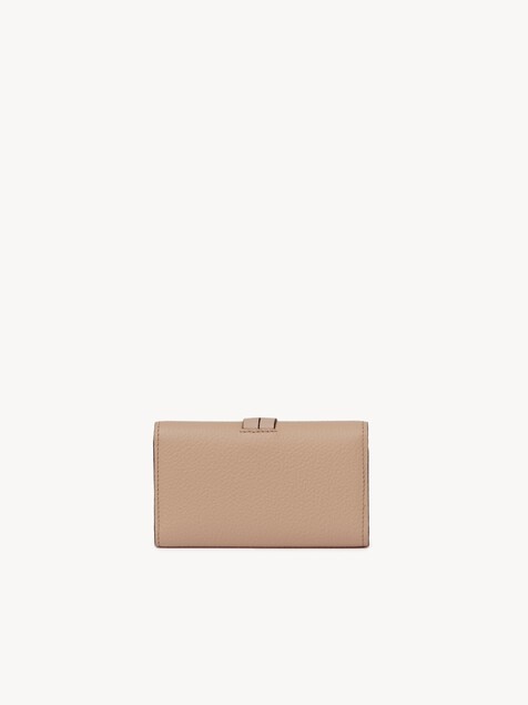 Alphabet key case in grained leather