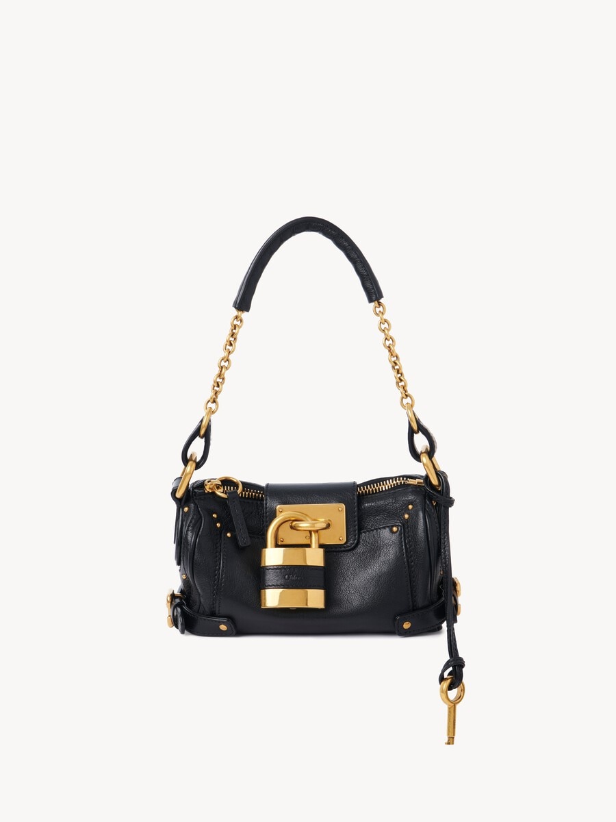 Bolso peque&ntilde;o de cadena Paddington de cuero granulado - 2