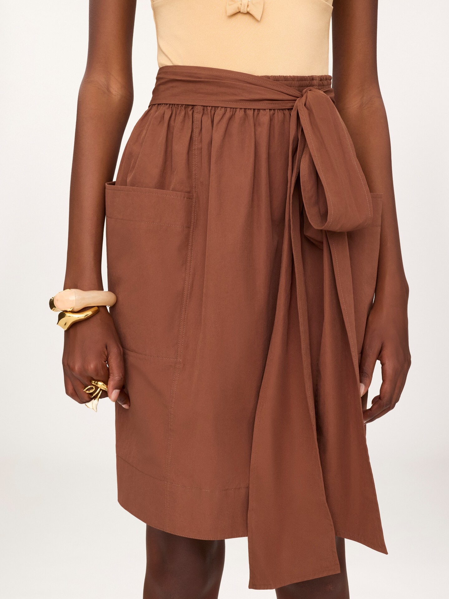 Pencil skirt in cotton poplin - 5.0