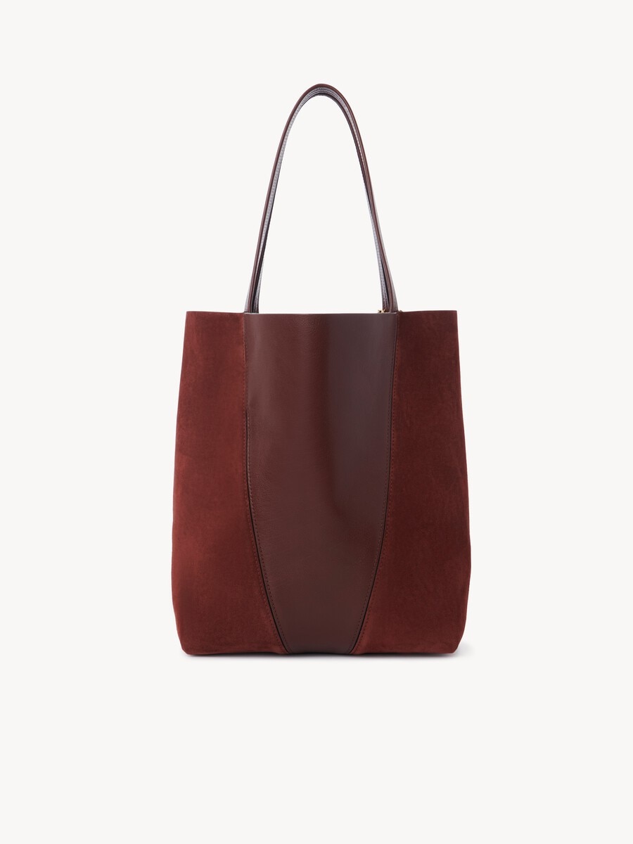 Bolso tote Chlo&eacute; Spin de cuero granulado y ante - 4