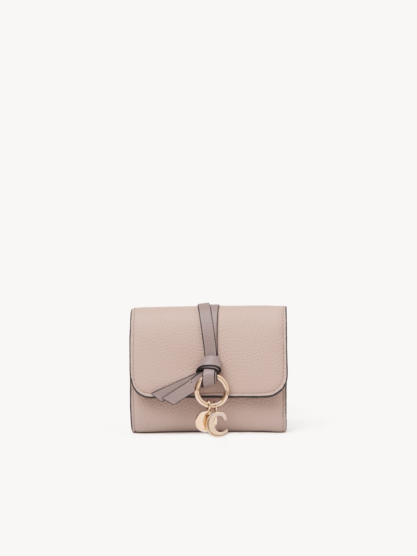 Small Alphabet tri-fold in grained leather - 1.0