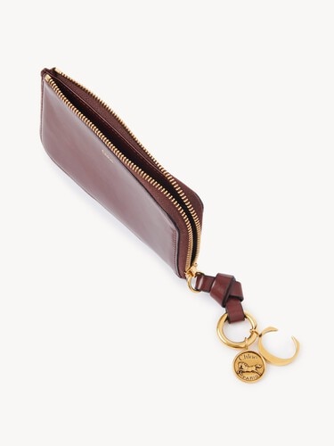 Alphabet wallet in shiny leather - 5