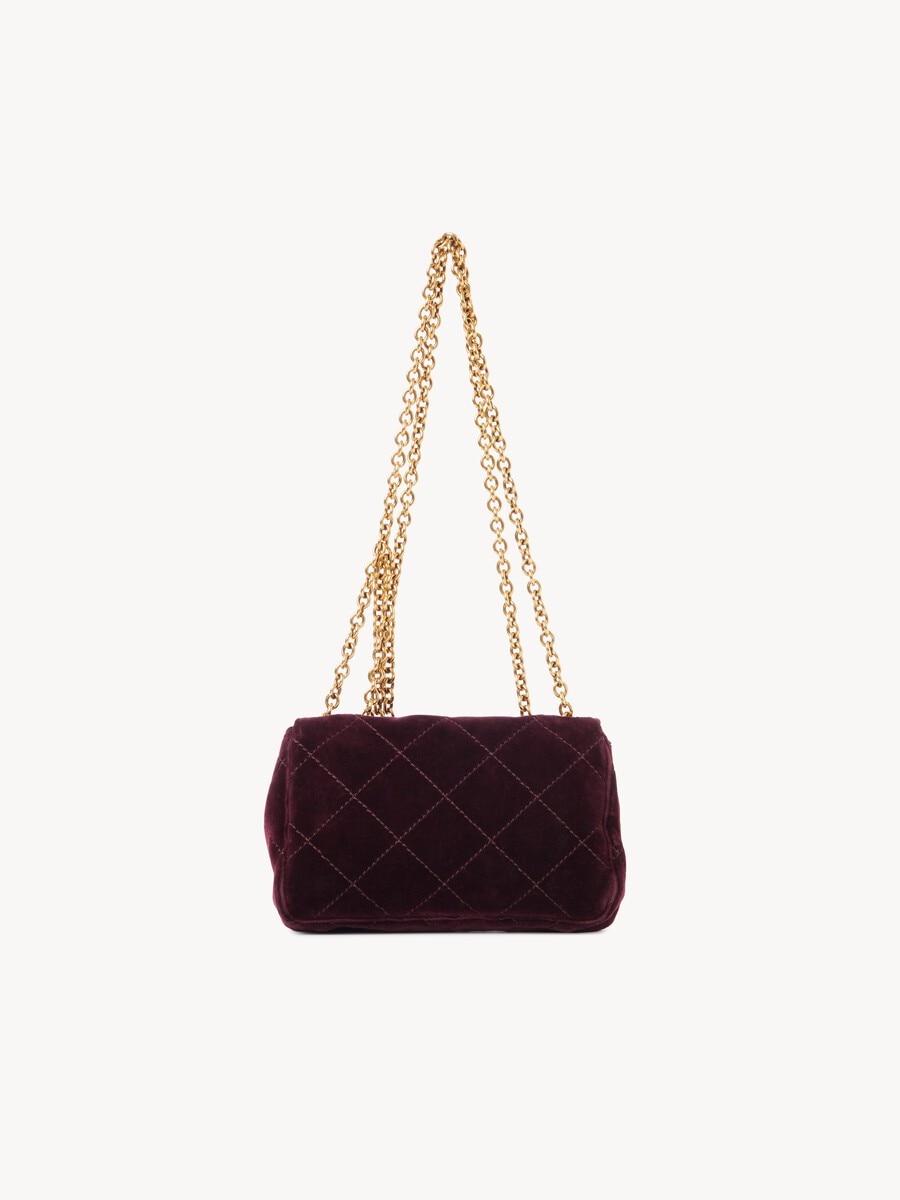 Small Chlo&eacute; Heritage shoulder bag in velvet - 5