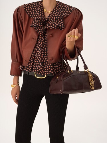 Chlo&eacute; bowling bag in soft leather - 3