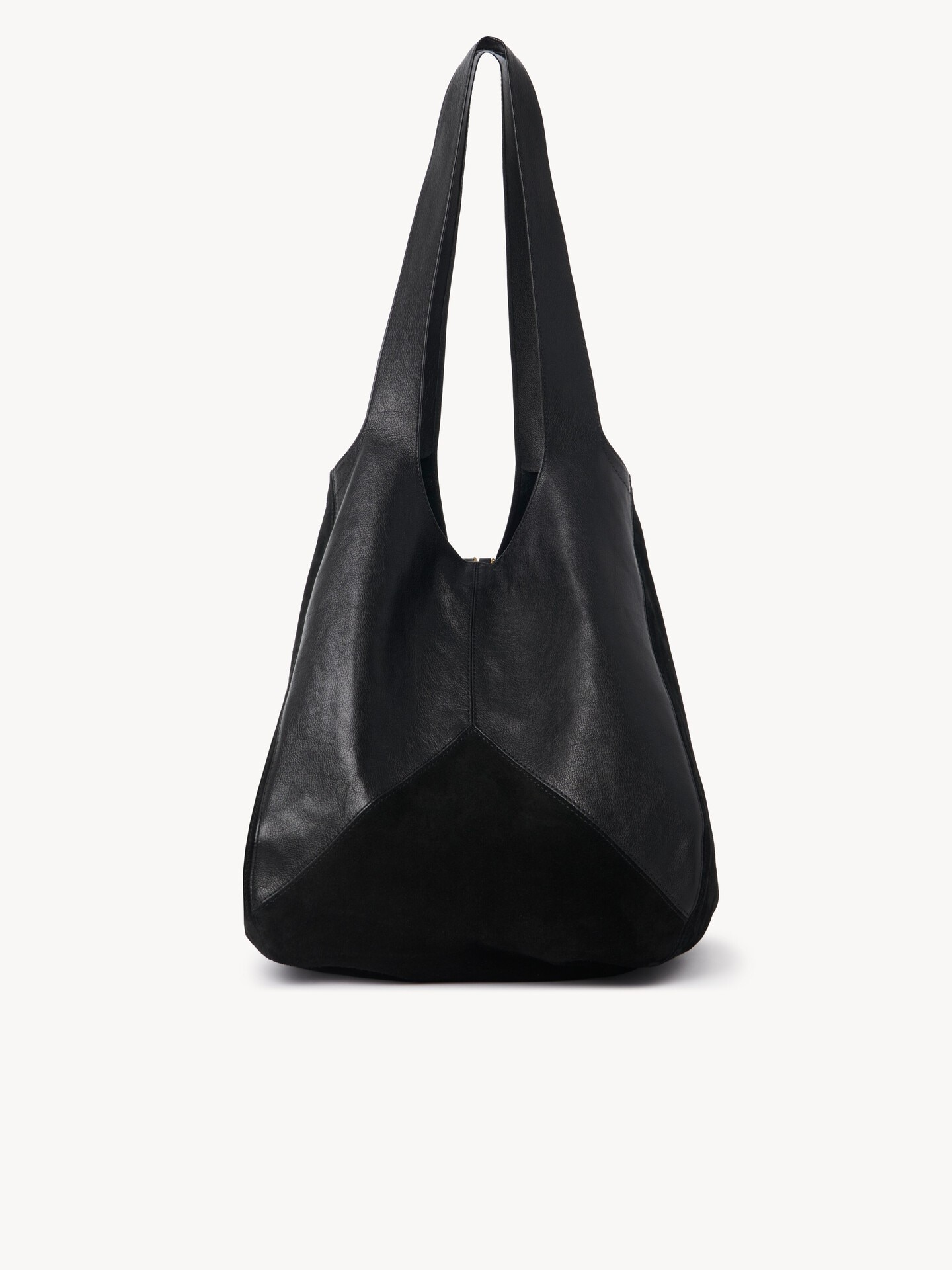 Chlo&eacute; Balloon bag in grained & suede leather - 4.0