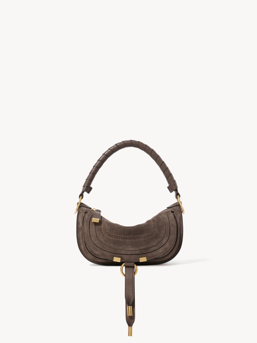 Mini Marcie shoulder bag in suede leather - 2
