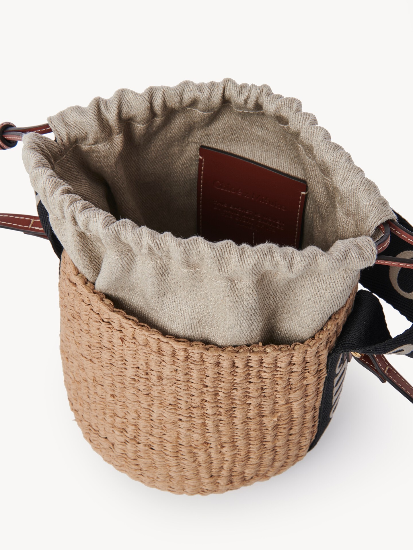 Small Woody basket in natural fibers - 5.0