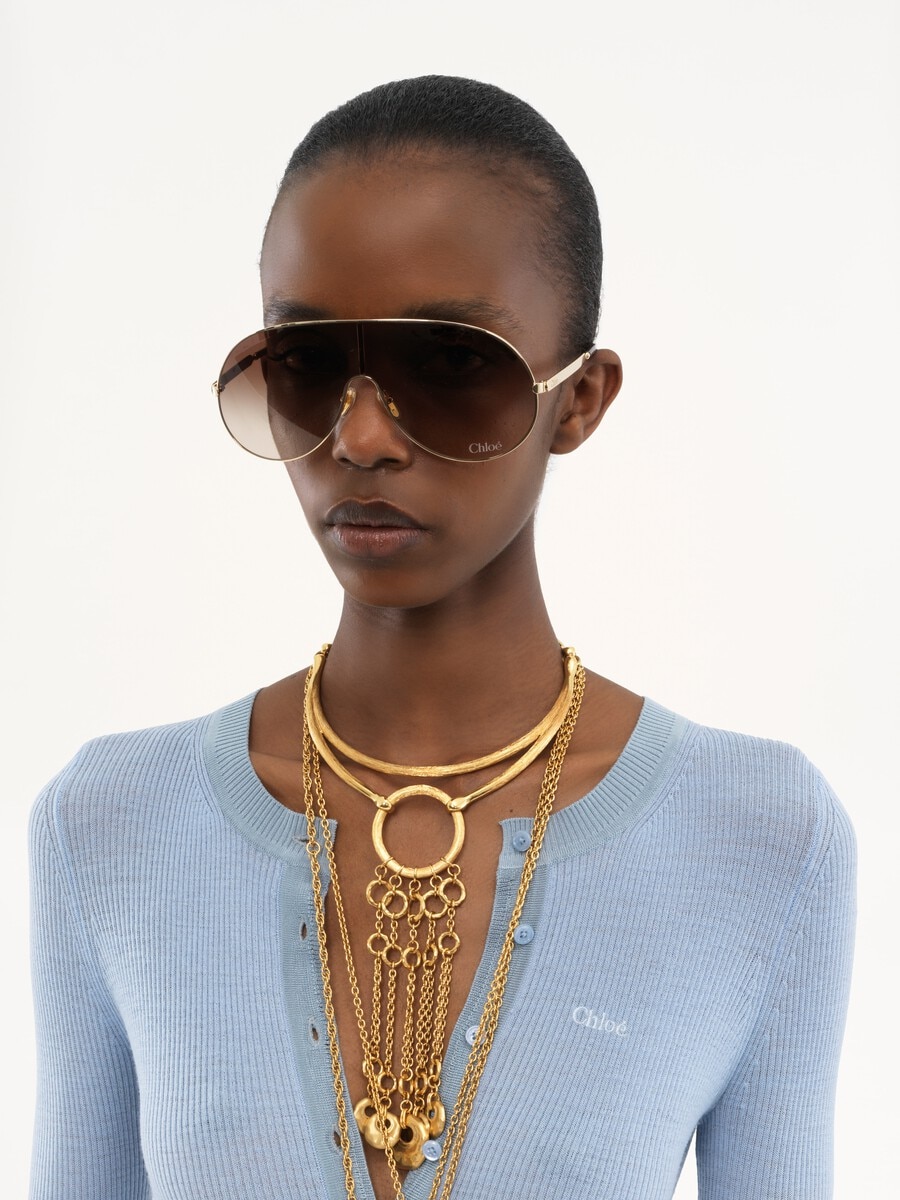 Knitted Henley shirt in superfine wool knit - 6