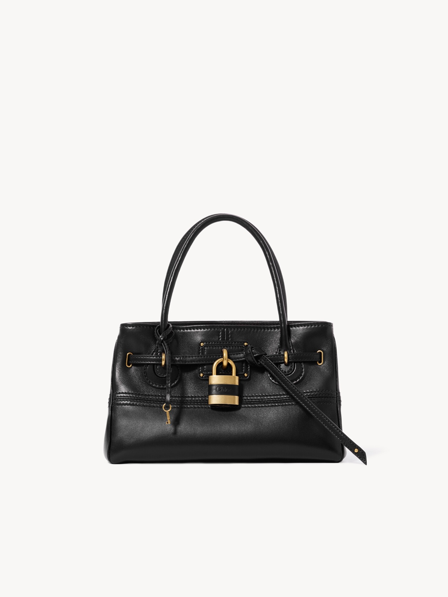 Small Paddington Sling top handle bag in soft leather - 1.0