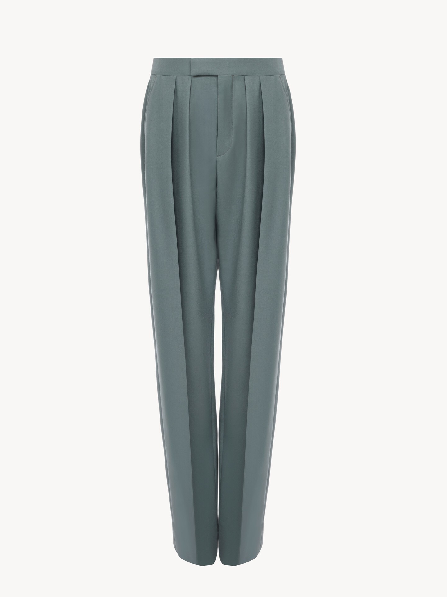 Tailored cigarette pants in wool gabardine - 2.0