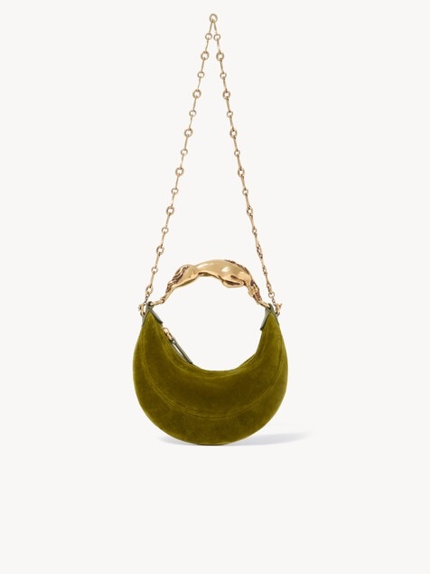 Small Chain Horse shoulder bag in velvet