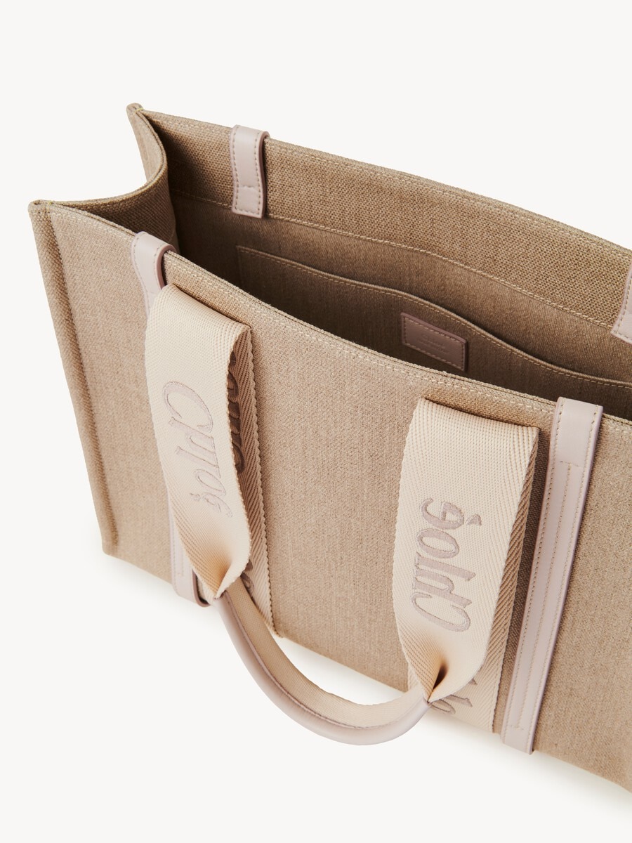 Bolso tote Woody de lino - 6