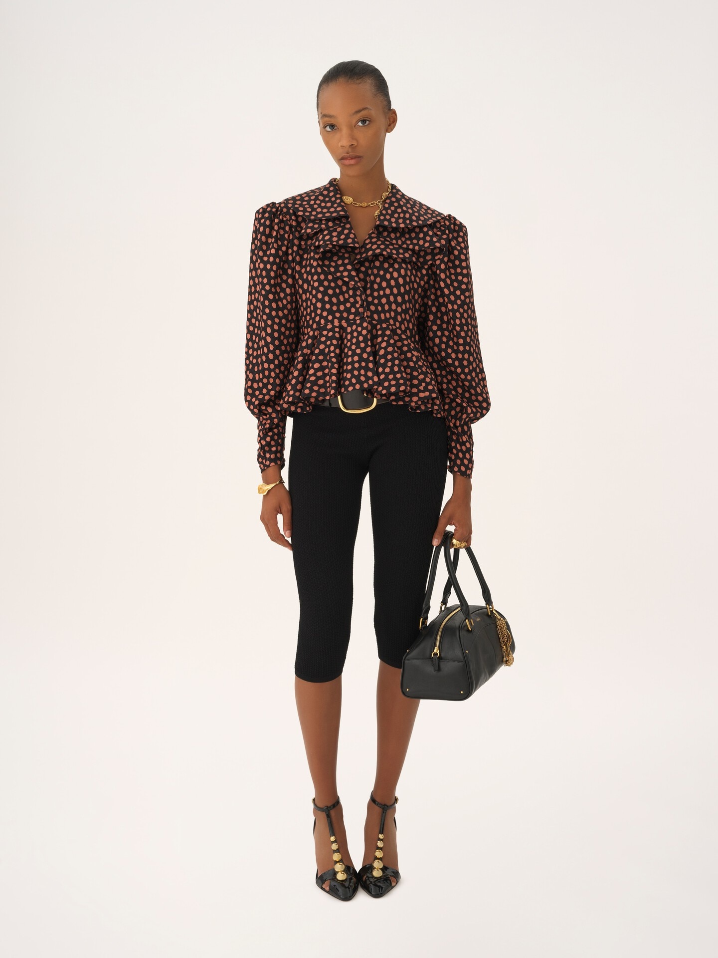 Capri leggings in a stretch knit - 1.0