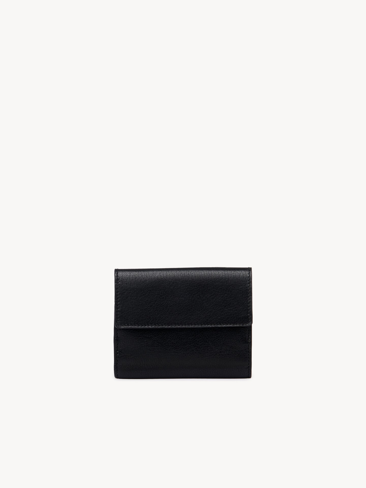Petit portefeuille &agrave; trois volets Envelope en cuir grain&eacute; - 5.0