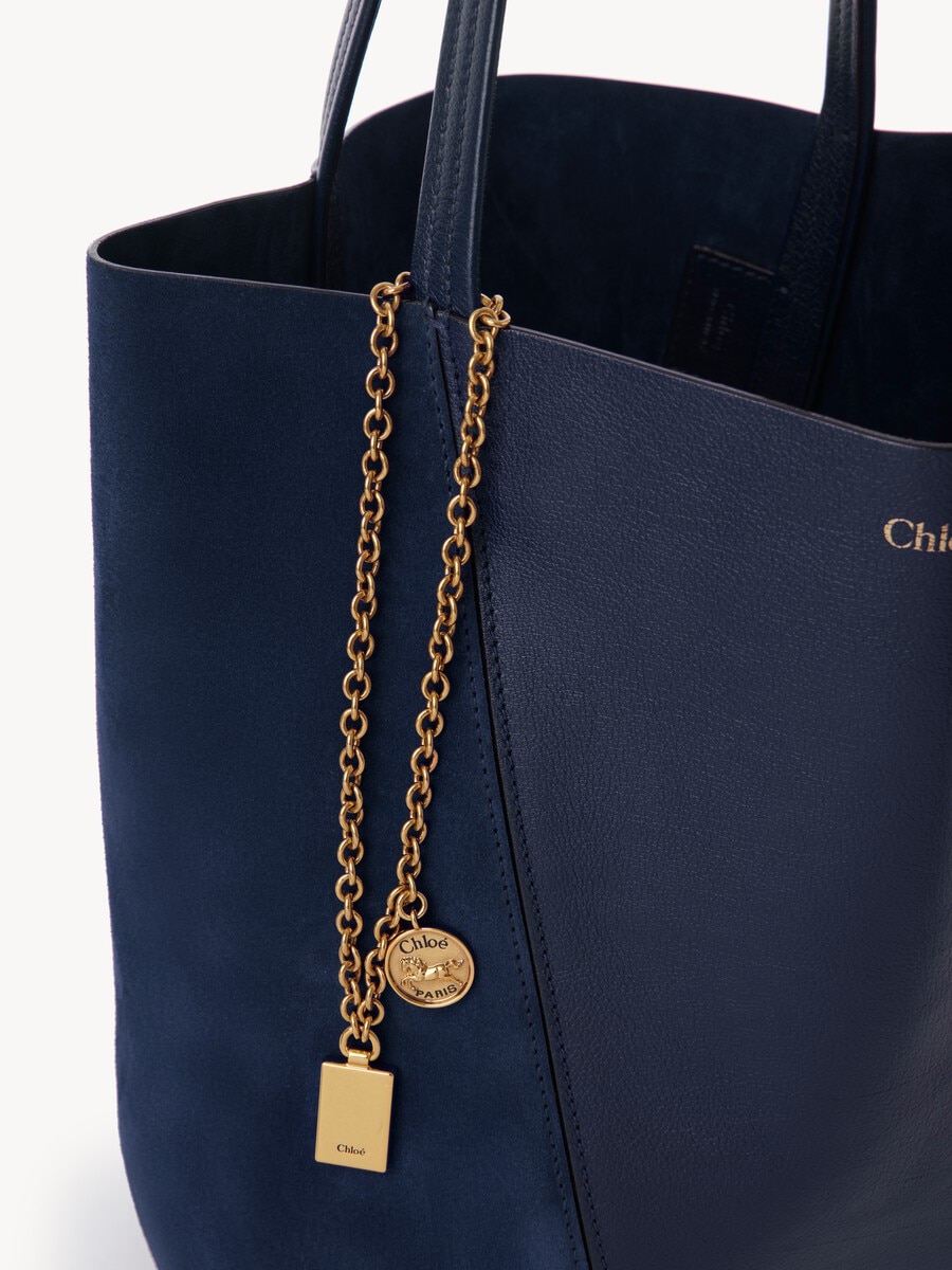 Bolso tote Chlo&eacute; Spin de cuero granulado y ante - 6