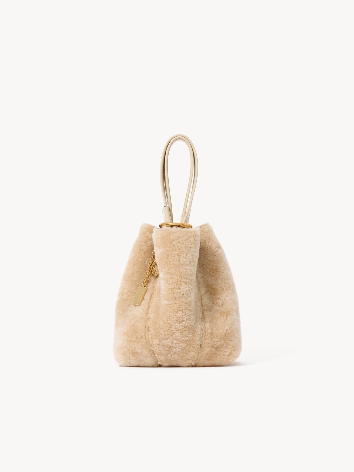 Petit sac cabas Chlo&eacute; Spin en shearling - 2.0