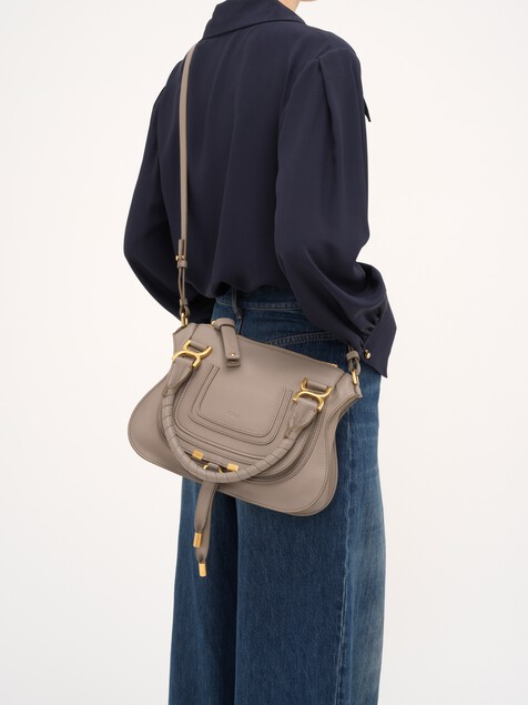 Small Marcie bag in grained leather