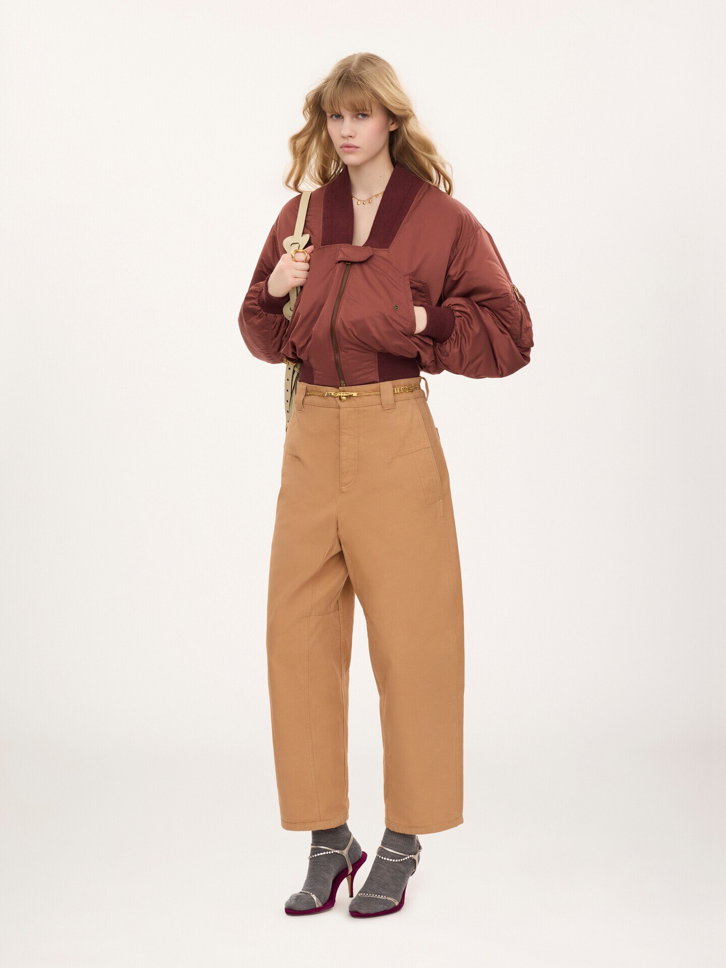 Bomber jacket in nylon - 1.0