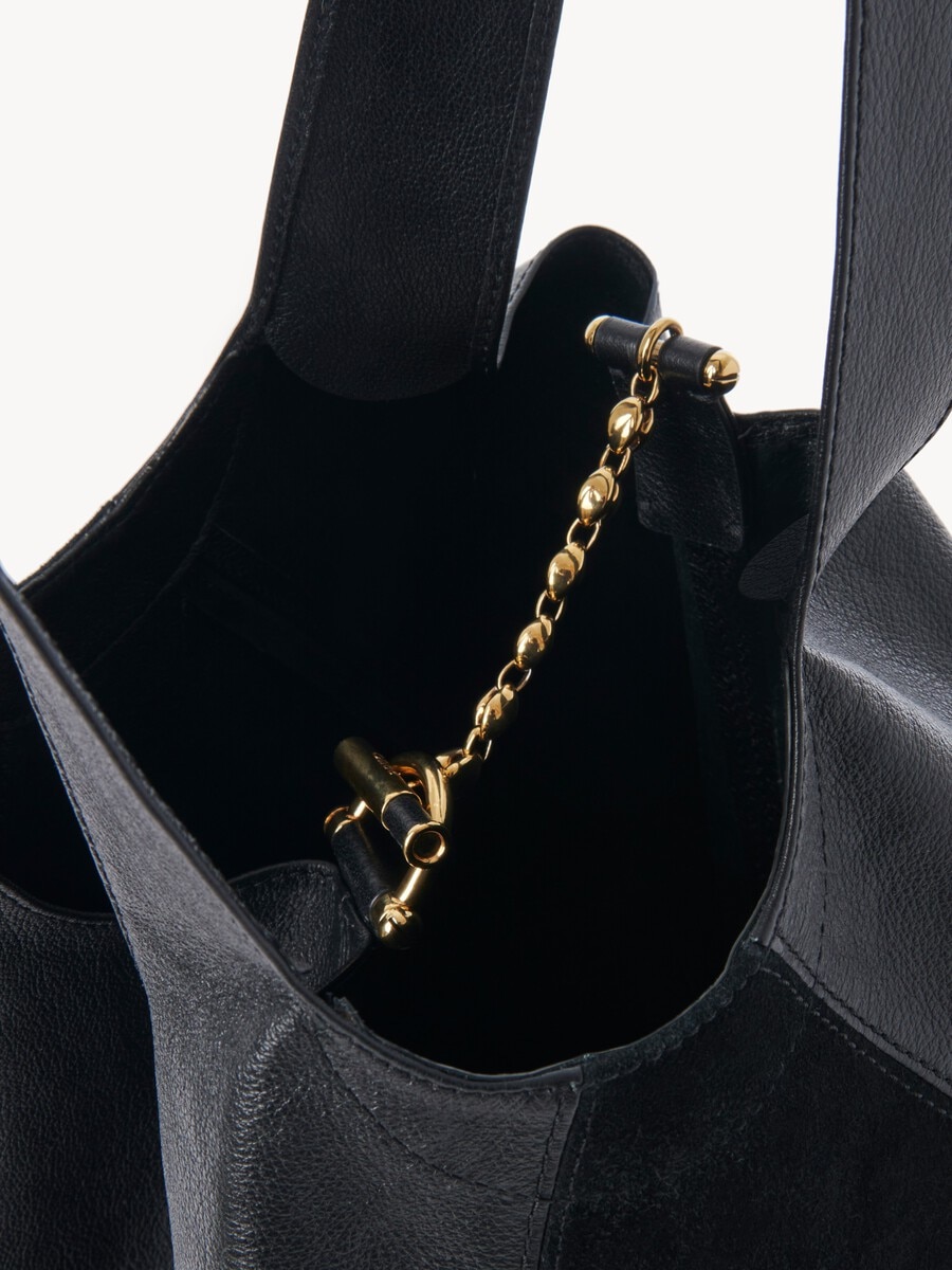 Chlo&eacute; Balloon bag in grained & suede leather - 5