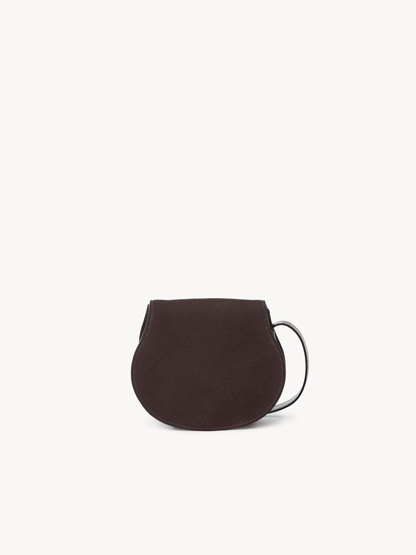 Small Marcie saddle bag in suede leather - 3.0