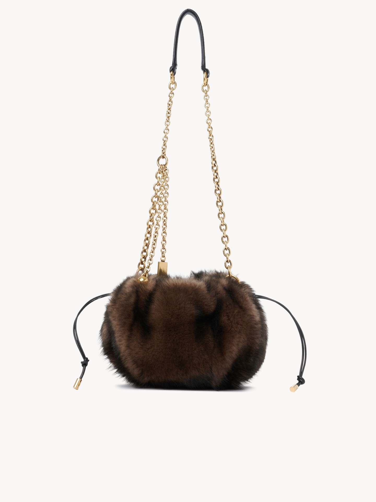 Sac cha&icirc;ne port&eacute; &eacute;paule Chlo&eacute; Pliss&eacute; en shearling - 1.0