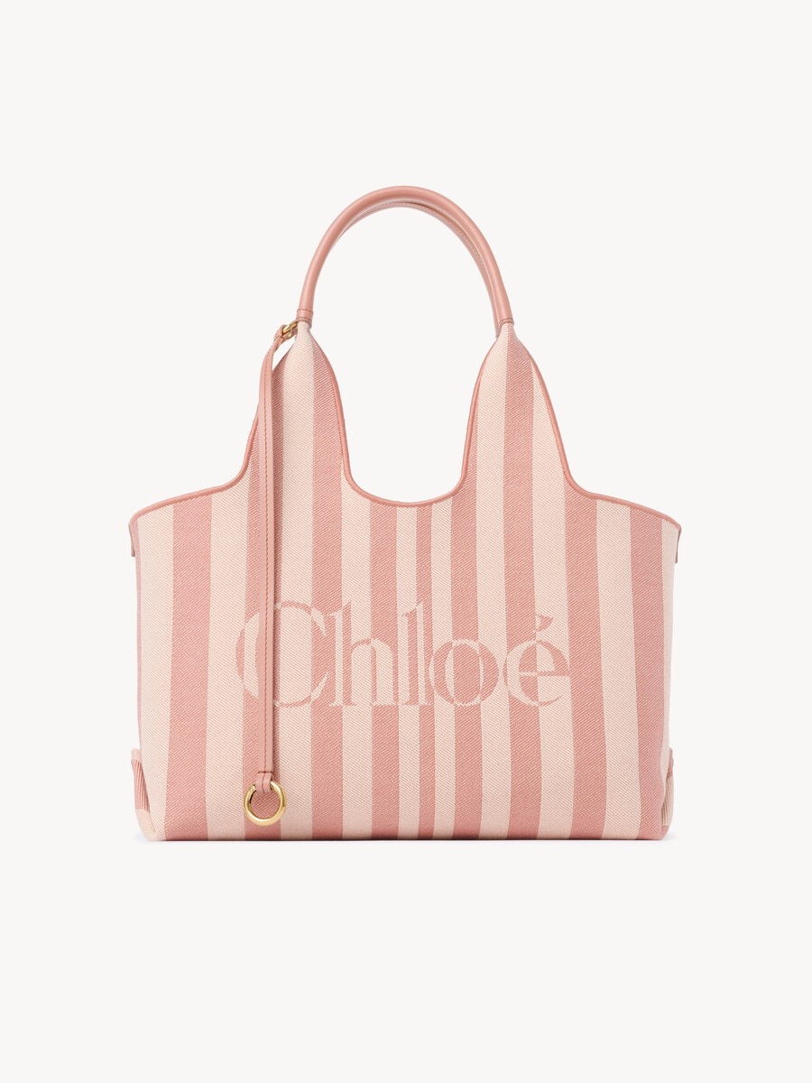Chlo&eacute; Stripy east-west tote bag in jacquard - 2