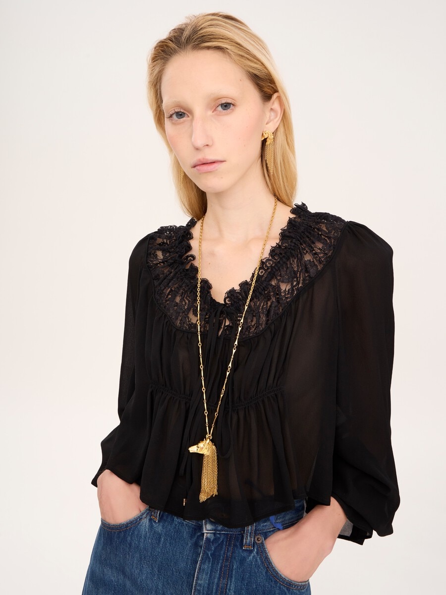 The Chlo&eacute; Chain Horse pendant necklace - 3