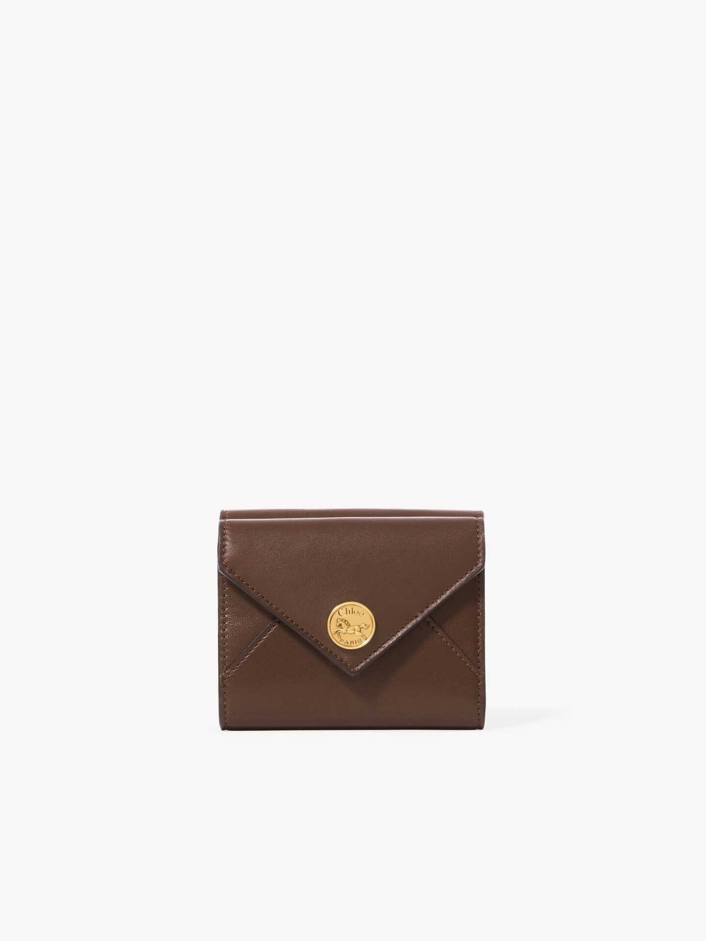 Small Envelope tri-fold in soft & suede leather - 1.0