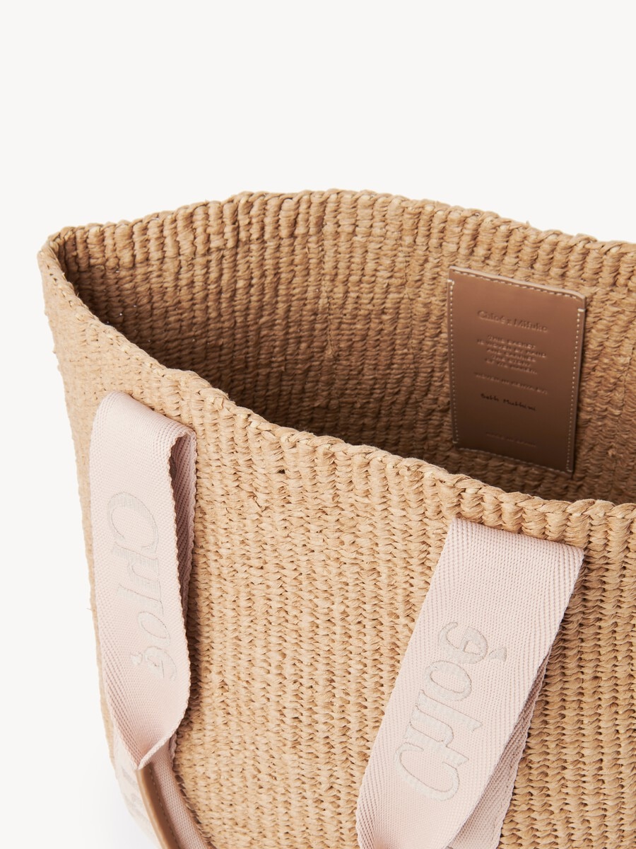 Large Woody basket in natural fibers - 8