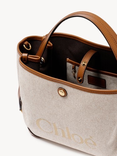 Small Chlo&eacute; Clover double carry bag in canvas - 6