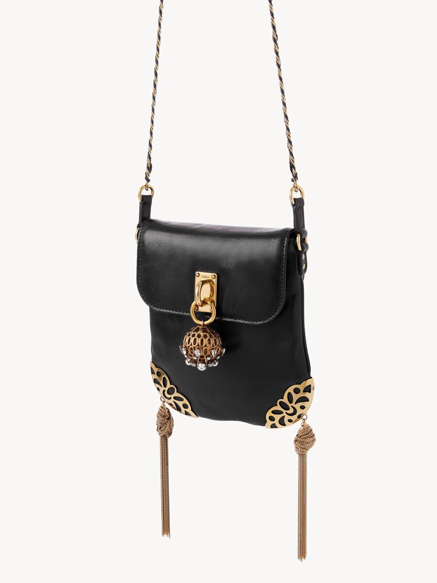 Ch&acirc;teau Treasures chain flap bag in grained leather - 4