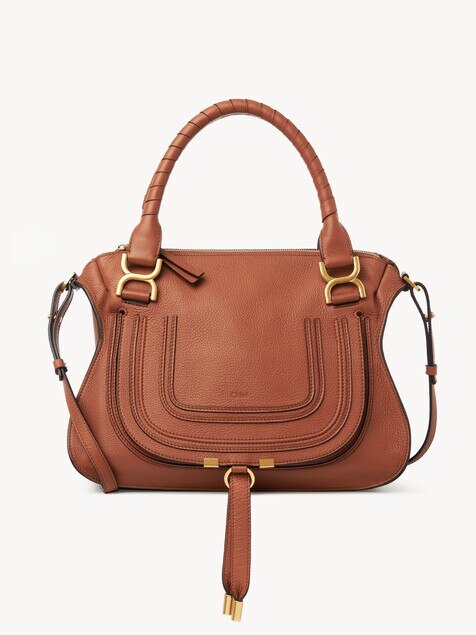 Bolso Marcie de cuero granulado