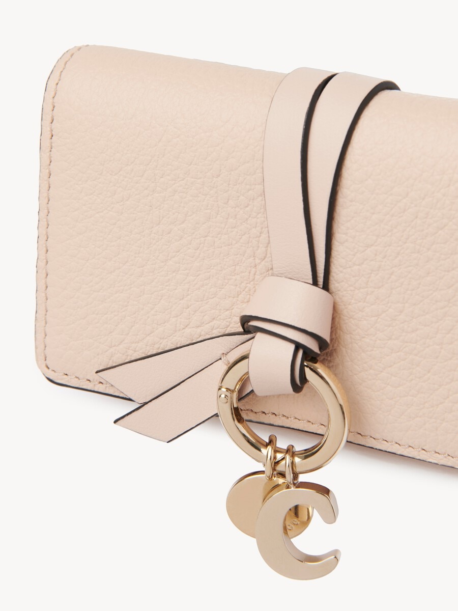 Alphabet key case in grained leather - 2